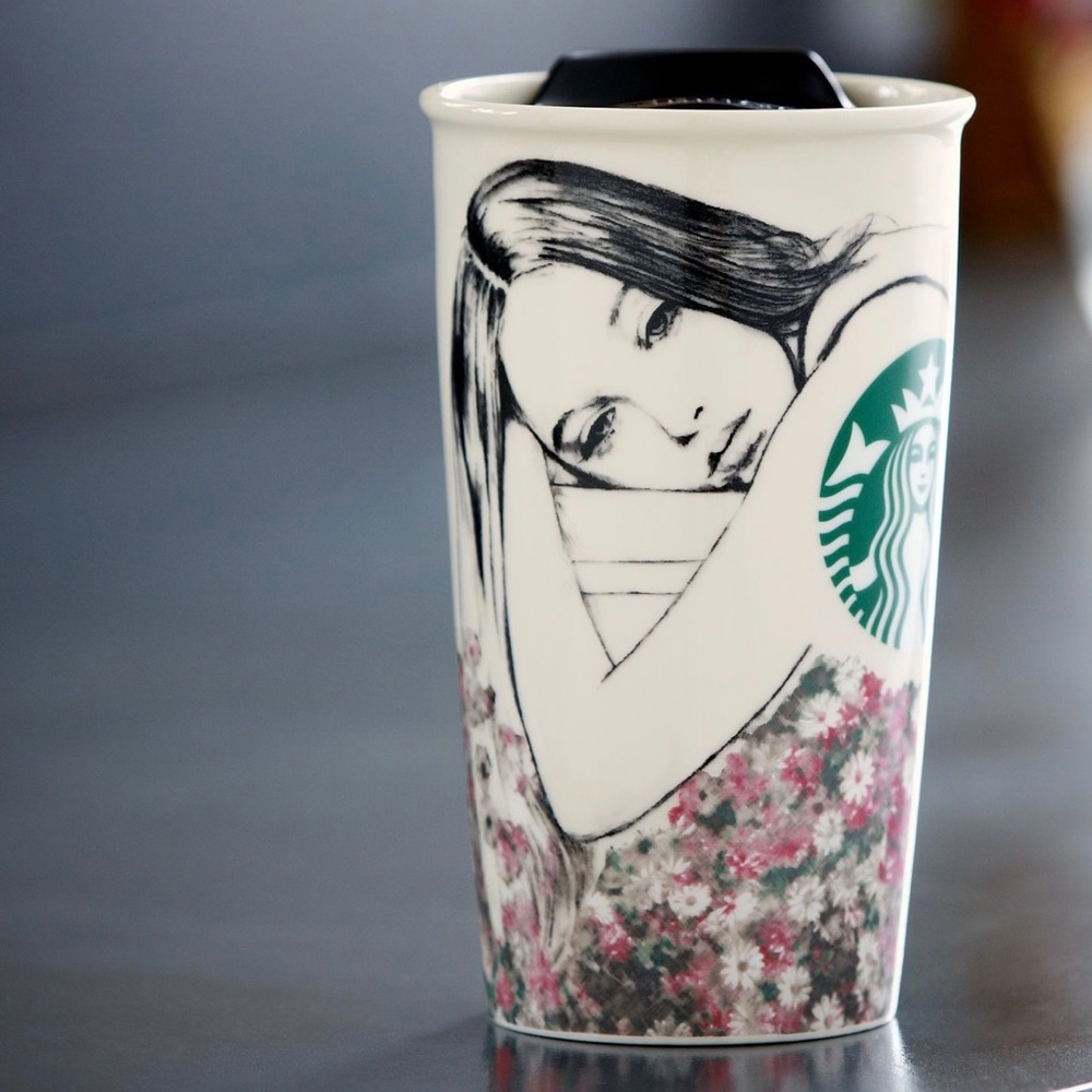 Starbucks 2013 Rare Charlotte Ronson Travel Mug